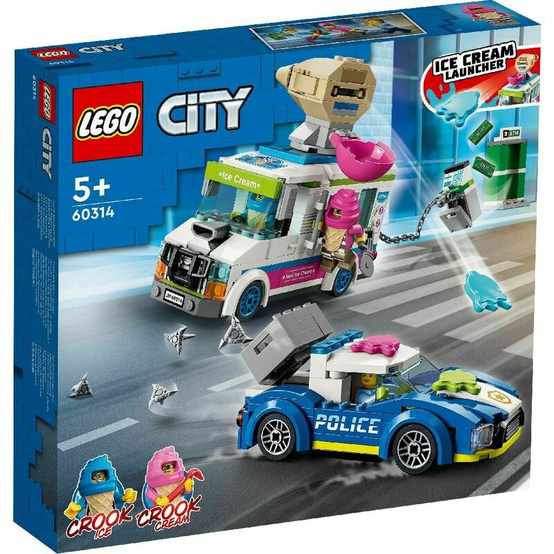 Lego - city politia in urmarirea furgonetei cu inghetata 60314