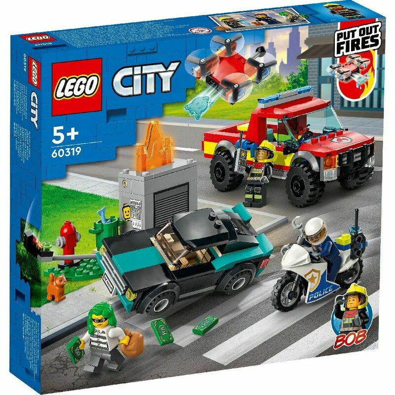 Lego - city stingere de incendiu si urmarire politista 60319