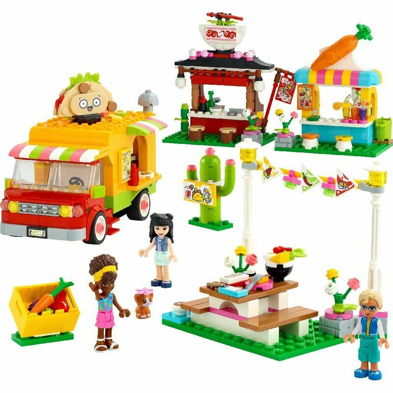 Lego - friends piata cu mancare stradala 41701