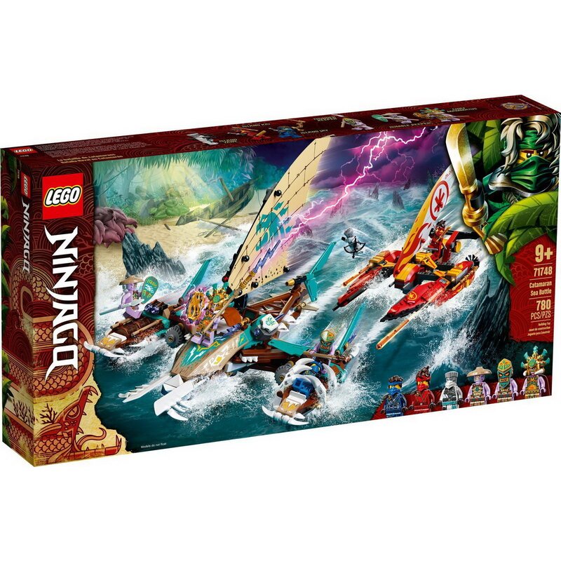 Lego - ninjago lupta pe mare cu catamaranul 71748