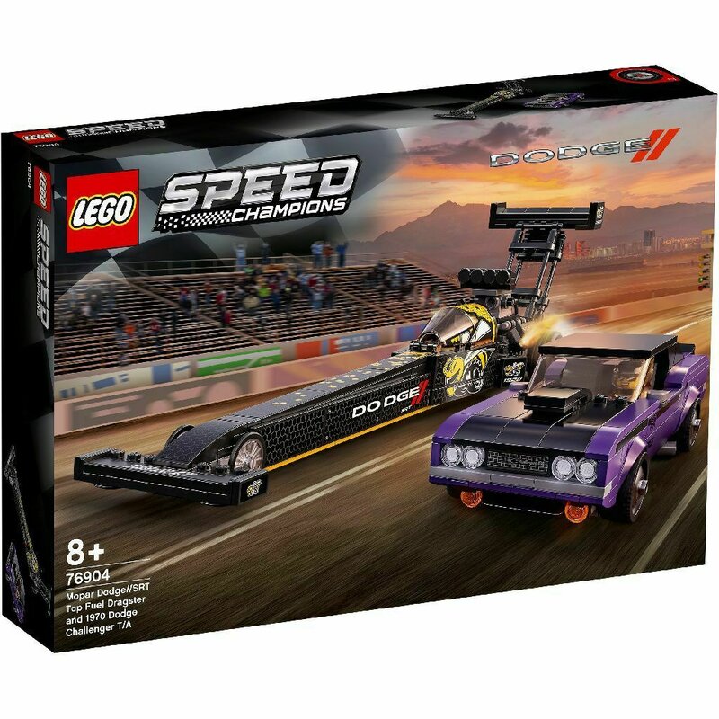 Lego - speed champions mopar dodge srt top fuel dragster si dodge challanger 1970 76904