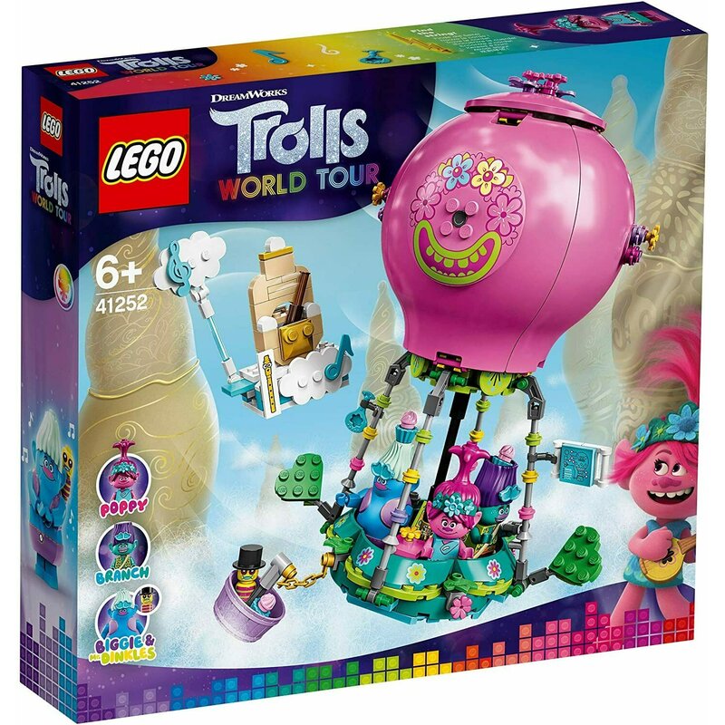 Lego - trolls world tour aventura lui poppy cu balonul cu aer cald 41252