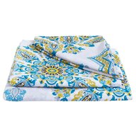 Somnart - Lenjerie de pat bumbac polycotton, , pentru pat de o persoana (fata perna 50x70, cearceaf pat 150x240, cearceaf pilota 150x200), Armonia