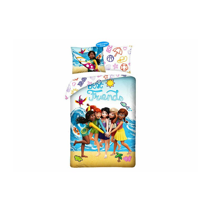 Lenjerie de pat lego® friends, 200x140 cm