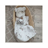 Lenjerie de pat pentru copii, plapuma cu umplutura si perna, Koell, Colectia Gaste, marimea S, 75 x 50 cm