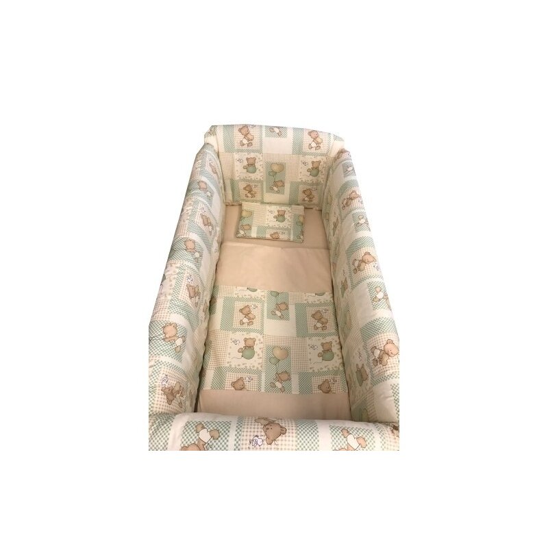 Deseda - lenjerie de patut bebelusi 120x60 cm cu aparatori maxi la joaca
