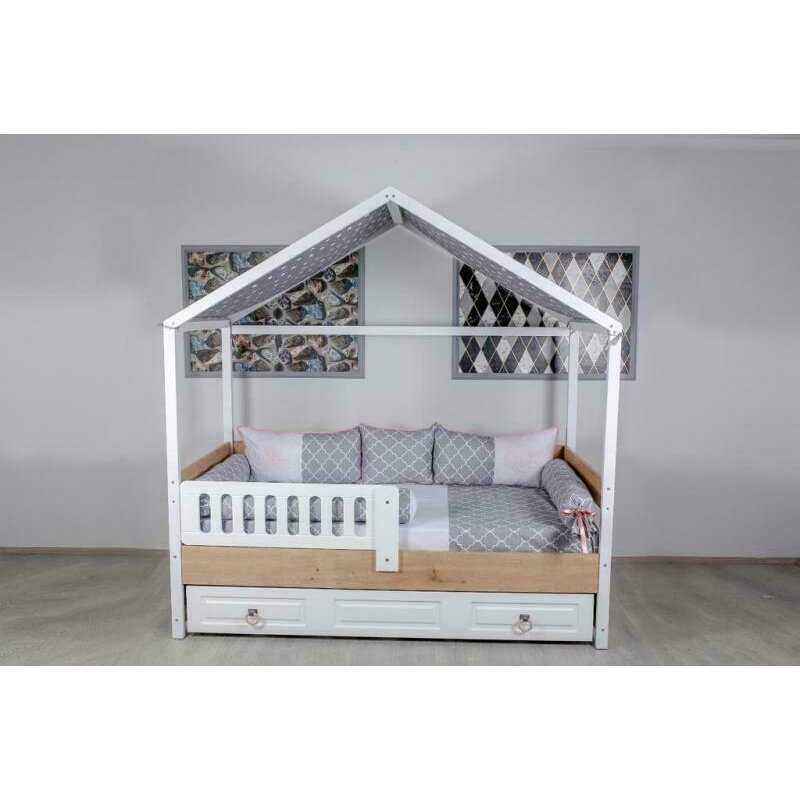 Mykids - lenjerie montessori 8 piese queen qn121 95x195 cm