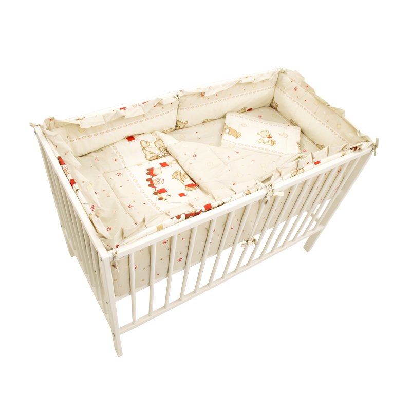 Mykids - lenjerie 4+1 piese teddy toys maro 120x60 cm