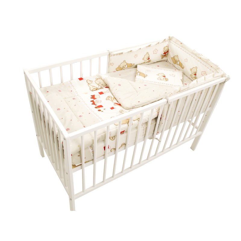 Mykids - lenjerie teddy toys m2, 4 piese 120x60, maro