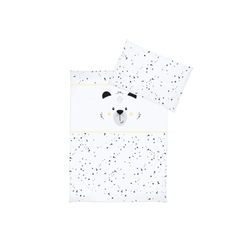 Klups - lenjerie 3 piese funny teddy bear din bumbac, 135x100 cm