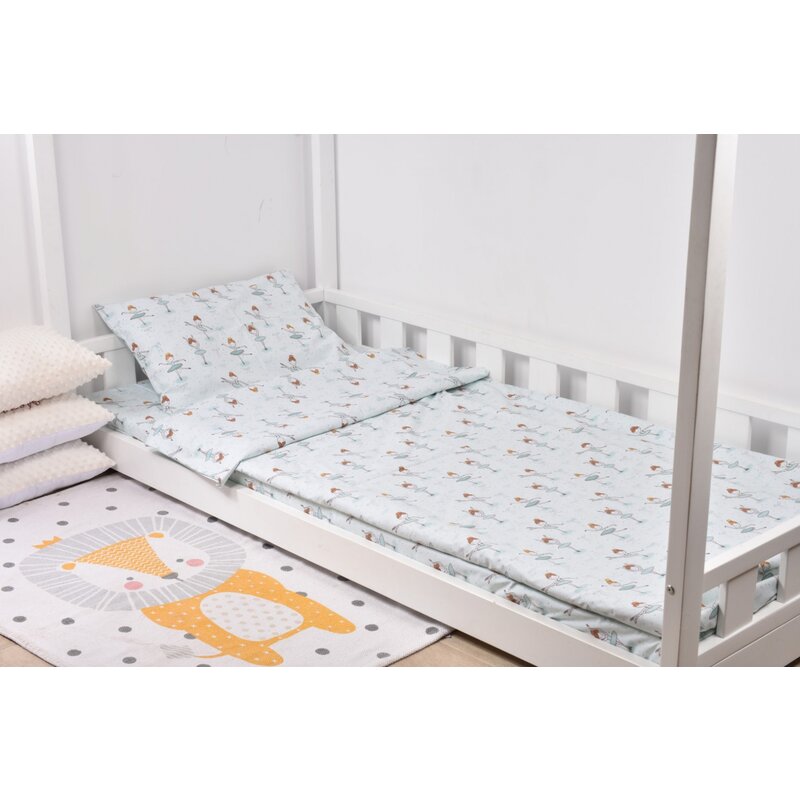 Confort family - Lenjerie pat 90x200 cm 3 piese model balerine mici