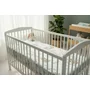 Lenjerie patut cu 3 piese, MimiNu, Cu cearceaf 120x60 cm, Din bumbac certificat Oeko Tex Standard 100, Cu paturica si pernuta, Lulu Natural - 4