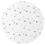 Lenjerie patut cu 3 piese, MimiNu, Cu cearceaf 120x60 cm, Din bumbac certificat Oeko Tex Standard 100, Cu paturica si pernuta, Mini Gray Stars - 4