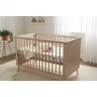 Lenjerie patut cu 3 piese, MimiNu, Cu cearceaf 120x60 cm, Din bumbac certificat Oeko Tex Standard 100, Cu paturica si pernuta, Savanna - 4