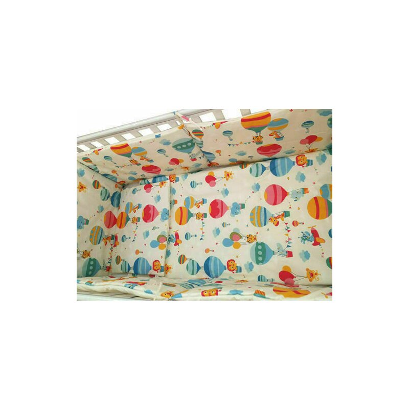 Kidsdecor - lenjerie patut bebe cu 3 piese balonase 70 x 140 cm