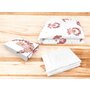 Lenjerie patut cu 3 piese, MimiNu, Cu cearceaf 120x60 cm, Din bumbac certificat Oeko Tex Standard 100, Cu pilota si husa pilota, 135x100 cm, Design, Betty - 2