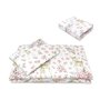 Lenjerie patut cu 5 piese, MimiNu, Cu cearceaf 120x60 cm, Pilota, Pernuta, 2 aparatori, Din bumbac certificat Oeko Tex Standard 100, Sweet Deer Pink - 4