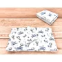 Lenjerie patut cu 3 piese, MimiNu, Cu cearceaf 120x60 cm, Pilota, Pernuta, Din bumbac certificat Oeko Tex Standard 100, Blue Plane - 2