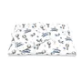 Lenjerie patut cu 3 piese, MimiNu, Cu cearceaf 120x60 cm, Pilota, Pernuta, Din bumbac certificat Oeko Tex Standard 100, Blue Plane - 7
