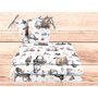 Lenjerie patut cu 3 piese, MimiNu, Pentru patut 120x60 cm, Cu protectie laterala, Din bumbac certificat Oeko Tex Standard 100, Design, Cars Grey - 2