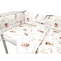 Lenjerie patut cu 3 piese, MimiNu, Pentru patut 120x60 cm, Cu protectie laterala, Din bumbac certificat Oeko Tex Standard 100, Fairy - 4