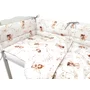Lenjerie patut cu 3 piese, MimiNu, Pentru patut 120x60 cm, Cu protectie laterala, Din bumbac certificat Oeko Tex Standard 100, Fairy - 4
