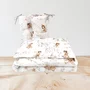 Lenjerie patut cu 3 piese, MimiNu, Pentru patut 120x60 cm, Cu protectie laterala, Din bumbac certificat Oeko Tex Standard 100, Fairy - 2