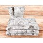 Lenjerie patut cu 3 piese, MimiNu, Pentru patut 120x60 cm, Cu protectie laterala, Din bumbac, Din bumbac certificat Oeko Tex Standard 100, Design, Woodland - 2
