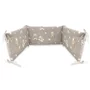 Lenjerie patut cu 5 piese, MimiNu, Pentru patut 120x60 cm, Cu pilota si perna, Din bumbac certificat Oeko Tex Standard 100, Bedtime story beige - 3