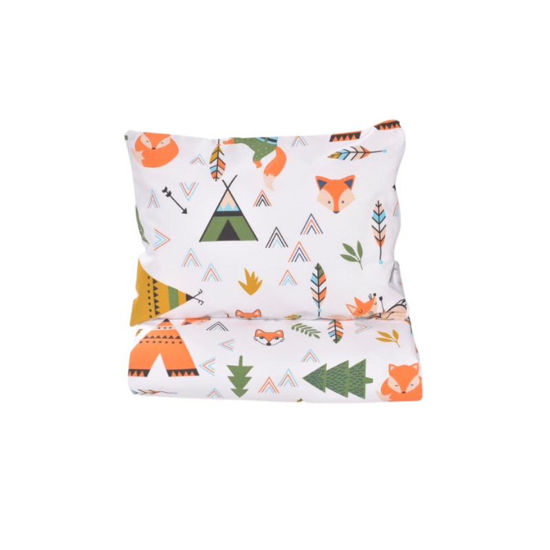 Lenjerie patut gradinita 5 piese bumbac 100% model animalute