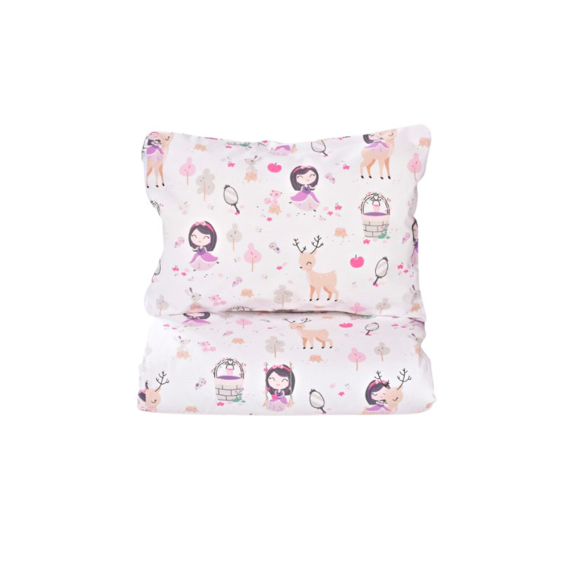 Lenjerie patut gradinita 5 piese bumbac 100% model fetite