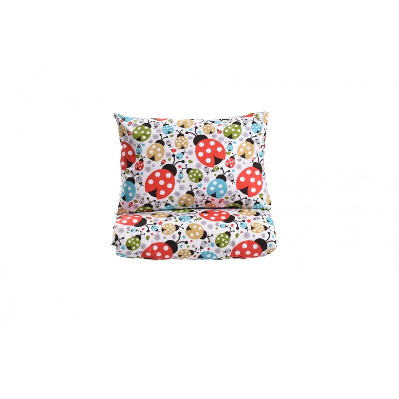 Confort family - lenjerie patut gradinita 5 piese model buburuze