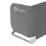 Protectie laterala pat, Lionelo, Lora, Pliabila, Sistem de blocare StandSafe, Geanta de transport inclusa, 105 x 45 cm, Gri - 12