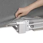 Protectie laterala pat, Lionelo, Lora, Pliabila, Sistem de blocare StandSafe, Geanta de transport inclusa, 105 x 45 cm, Gri - 8