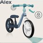 Bicicleta fara pedale, Lionelo, Alex, Usoara, Cu ghidon si sa reglabile, Greutate 3.3 Kg, Cu roti din spuma EVA, 12 inch, Turquoise - 15