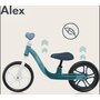 Bicicleta fara pedale, Lionelo, Alex, Usoara, Cu ghidon si sa reglabile, Greutate 3.3 Kg, Cu roti din spuma EVA, 12 inch, Turquoise - 17