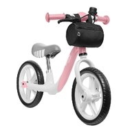 Lionelo - Bicicleta fara pedale Arie, Cu claxon, Saculet pentru depozitare, Roti din spuma Eva, 12 inch, Bubblegum