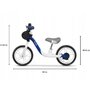Lionelo - Bicicleta usoara fara pedale Arie, Cu claxon, Saculet pentru depozitare, Cu ghidon si sa reglabile, Greutate 3.7 Kg, Roti din spuma Eva, 12 inch, Indygo - 8
