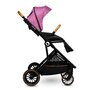 Lionelo - Carucior 3 in 1 Riya, Cu landou dotat cu salteluta Fiki-Miki , Cu scoica auto, Cu accesorii, Cadru din aluminiu, Cu sezut reversibil, Conform cu standardele europene de securitate EN1888-1, EN1888-2, EN1466, ECE R44/04, Roz/Violet - 23