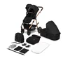 Carucior 2 in 1, Lionelo, Amber, Cadru aluminiu, Cu landou intarit si salteluta moale, Reversibil, Maner ajustabil, Huse pentru picioare, ploaie, Plasa de tantari, Geanta parinti, Pana la 22 kg, EN1888-1, EN1888-2, EN1466, Negru - 4