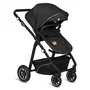 Carucior 3 in 1, Lionelo, Bianka, Transformabil, Cadru aluminiu, Cu landou si salteluta moale, Cu scoica auto, Cu multiple accesorii, Sustine 22 kg, 0 luni+, EN1466:2014+AC:2015, EN1888, Negru - 3
