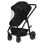 Carucior 3 in 1, Lionelo, Bianka, Transformabil, Cadru aluminiu, Cu landou si salteluta moale, Cu scoica auto, Cu multiple accesorii, Sustine 22 kg, 0 luni+, EN1466:2014+AC:2015, EN1888, Negru - 6