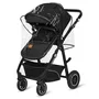 Carucior 3 in 1, Lionelo, Bianka, Transformabil, Cadru aluminiu, Cu landou si salteluta moale, Cu scoica auto, Cu multiple accesorii, Sustine 22 kg, 0 luni+, EN1466:2014+AC:2015, EN1888, Negru - 7