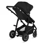 Carucior 3 in 1, Lionelo, Bianka, Transformabil, Cadru aluminiu, Cu landou si salteluta moale, Cu scoica auto, Cu multiple accesorii, Sustine 22 kg, 0 luni+, EN1466:2014+AC:2015, EN1888, Negru - 17