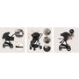 Carucior 3 in 1, Lionelo, Bianka, Transformabil, Cadru aluminiu, Cu landou si salteluta moale, Cu scoica auto, Cu multiple accesorii, Sustine 22 kg, 0 luni+, EN1466:2014+AC:2015, EN1888, Negru - 29
