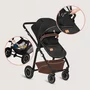 Carucior 3 in 1, Lionelo, Bianka, Transformabil, Cadru aluminiu, Cu landou si salteluta moale, Cu scoica auto, Cu multiple accesorii, Sustine 22 kg, 0 luni+, EN1466:2014+AC:2015, EN1888, Negru - 33