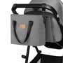 Carucior 3 in 1, Lionelo, Bianka, Transformabil, Cadru aluminiu, Cu landou si salteluta moale, Cu scoica auto, Cu multiple accesorii, Sustine 22 kg, 0 luni+, EN1466:2014+AC:2015, EN1888, Gri - 9