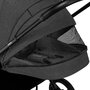 Lionelo - Carucior Mika, 3 in 1, Cadru din aluminiu, Cu landou intarit si salteluta moale, Scoica auto, Reversibil, Maner ajustabil, Plasa de tantari, Husa de ploaie, de picioare, Pana la 22 kg, EN1888-1,EN1888-2,EN1466,ECE R44/04, Gri inchis - 15