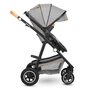 Lionelo - Carucior Amber, 2 in 1, Cadru aluminiu, Cu landou intarit si salteluta moale, Reversibil, Maner ajustabil, Huse pentru picioare, ploaie, Plasa de tantari, Geanta parinti, Pana la 22 kg, EN1888-1, EN1888-2, EN1466, Gri deschis - 43