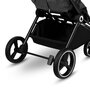 Lionelo - Carucior Mika, 2 in 1, Cadru din aluminiu, Cu landou intarit si salteluta moale, Reversibil, Maner ajustabil, Plasa de tantari, Husa de ploaie, de picioare, 22 kg, Conform cu standardele europene EN1888-1,EN1888-2, EN1466, Gri inchis - 10
